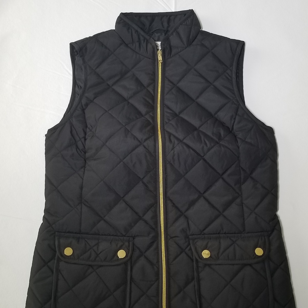 Vest - Black w/Gold Zipper and Buttons
